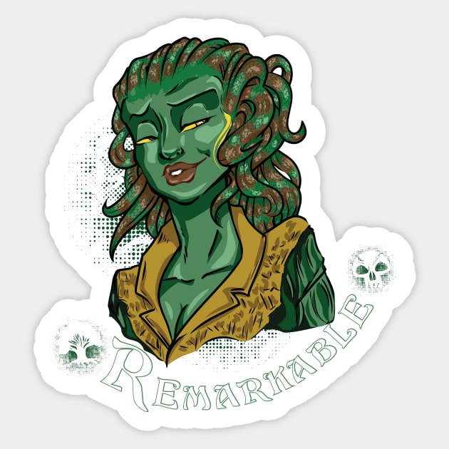 Vraska, Remarkable Sticker by EverTomorrow